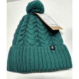 Reima Routii Kids' Merino Wool Winter Beanie, Deeper Green EUR 48/50 (1-4Y)